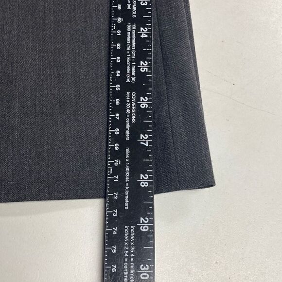 Jones New York Women’s Wool Blend Stretch Straight Leg Pants Gray Size 12 Petite - Picture 6 of 7